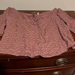 Cute off the shoulder flow top